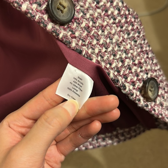 Talbots Petite Wool Blend Tweed Jacket - Picture 3 of 3